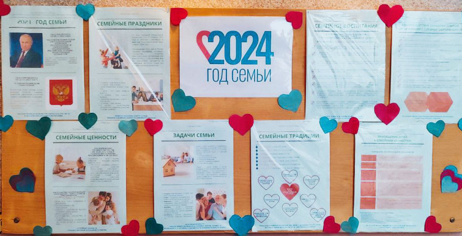 Тематический стенд "Год семьи" Тематический стенд "Год семьи".